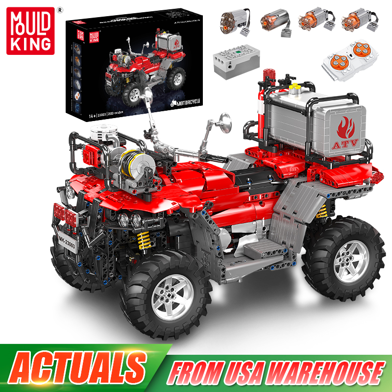 Lego Set Technic - Mould King 23003 ชุดของเล่นรถเทคนิค รถเอทีวีบังคับวิทยุ รถดับเพลิง