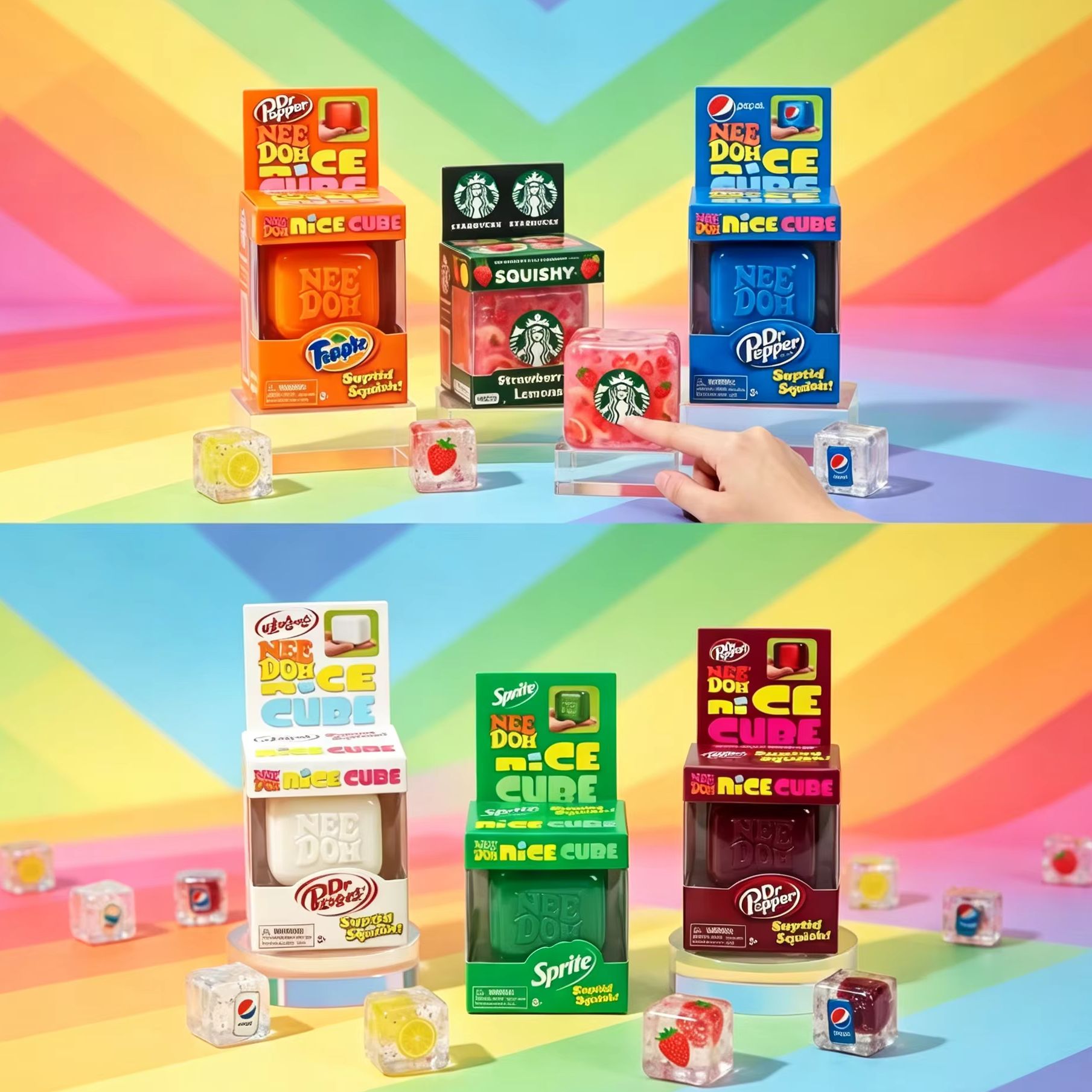 NeeDoh Nice Cube ของเล่นบีบคลา - Fidget Cube Original บทวิจารณ์และราคา