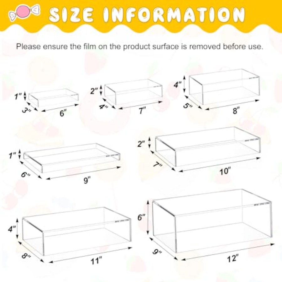ชุดแท่นวางขนมสำหรับจัดเลี้ยง:  - Display Risers Set บทวิจารณ์และราคา