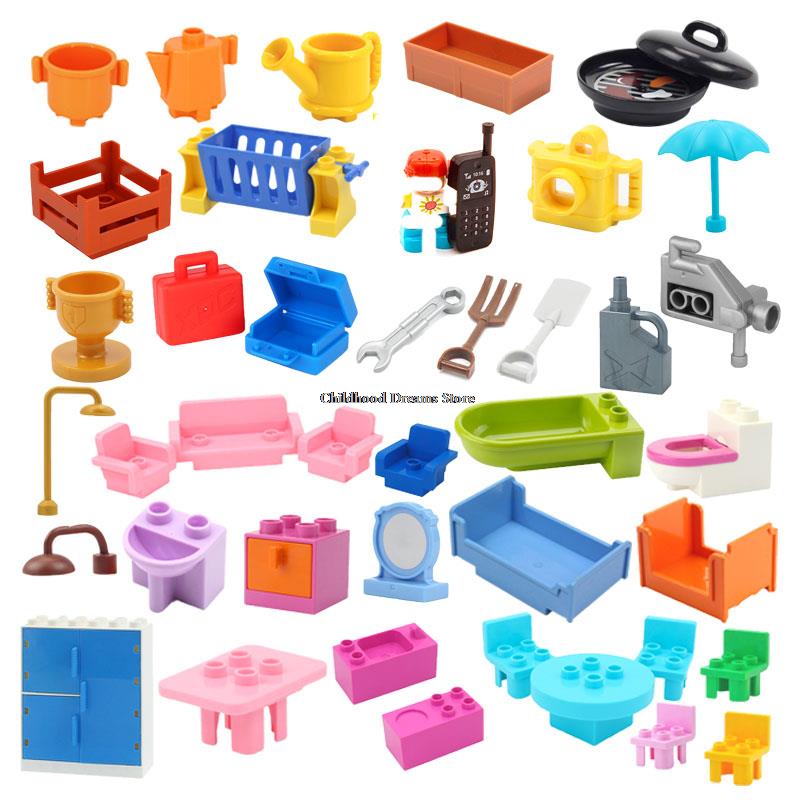 บล็อกอาคารขนาดใหญ่เฟอร์นิเจอร์ - Lego Set City บทวิจารณ์และราคา