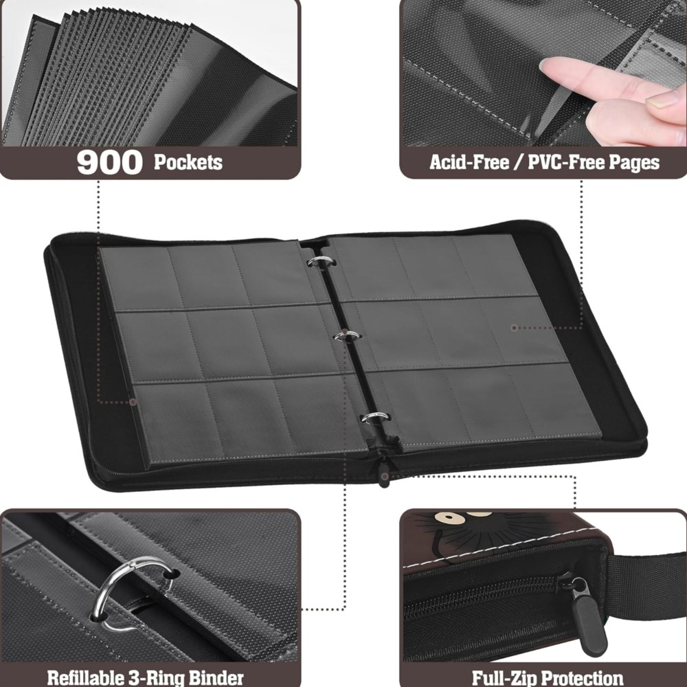 สมุดใส่การ์ด 9 ช่อง แบบสองด้าน - Trading Card Binder บทวิจารณ์และราคา