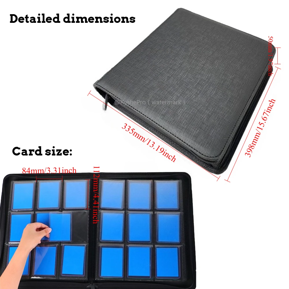 9 กระเป๋า PU หนัง Toploader Bi - Pokemon Binder Card บทวิจารณ์และราคา