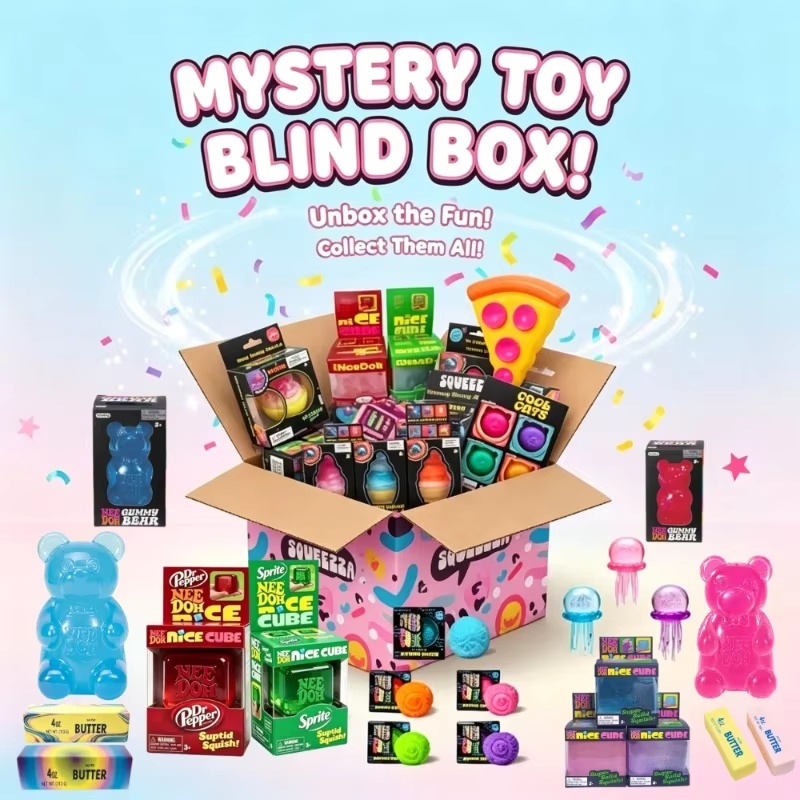 กล่องสุ่มของเล่นบีบสุดฮิตน่ารั - Mystery Box Blind Bag บทวิจารณ์และราคา